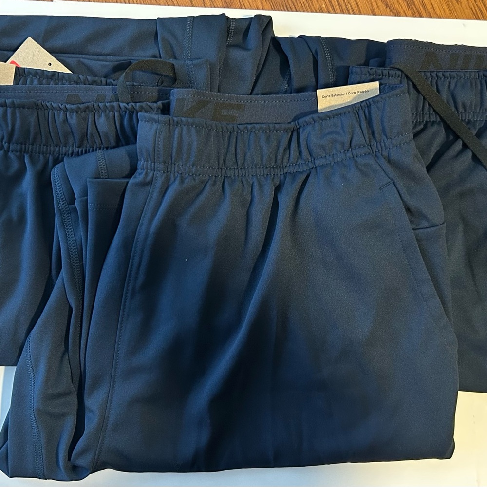 Bundle of 3 pair Nike Totality Standard Fit, Dry-Fit Navy Athletic Pants. NWT. - Picture 3 of 8